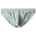 Women's low-waist modal briefs in colourful blue with jacquard ice silk knitting texture.