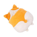 Orange semi-closed cat sleeping bag bed measuring 65cm by 53cm.