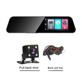 HD front and rear driving recorder with 4.5 inch screen and reversing image function