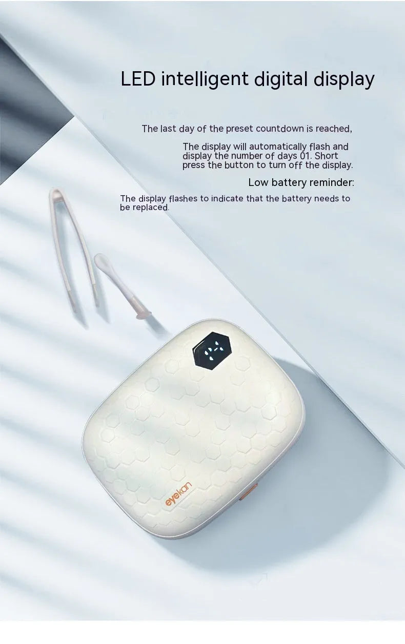 Pearl white automatic ultrasonic cleaning machine for invisible glasses
