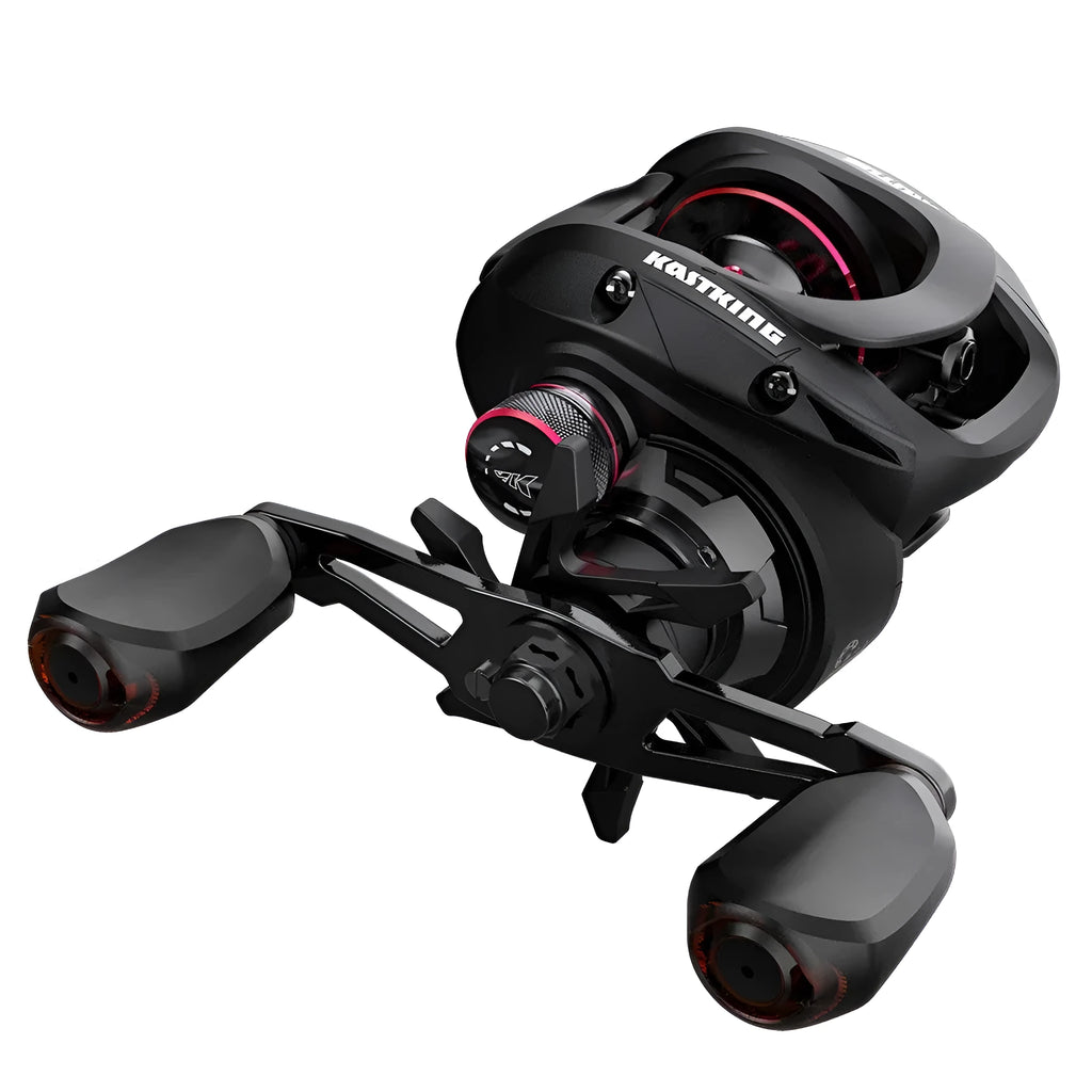 Drip wheel fishing reel with rocking wheel mechanism for left or right hand use