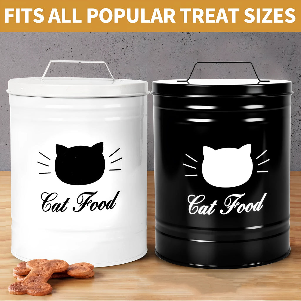 American style round galvanised steel storage can with a removable white inner box.