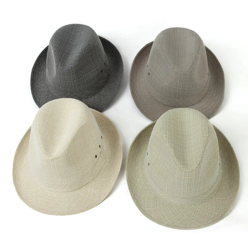 A classic fedora hat for men shown in a dark colour, displaying its structured crown and brim.