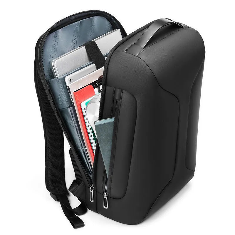 Men's business backpack in waterproof oxford cloth with anti-theft features and large capacity