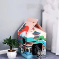 Foldable corrugated cardboard cat scratching board with Nagoya pattern design.