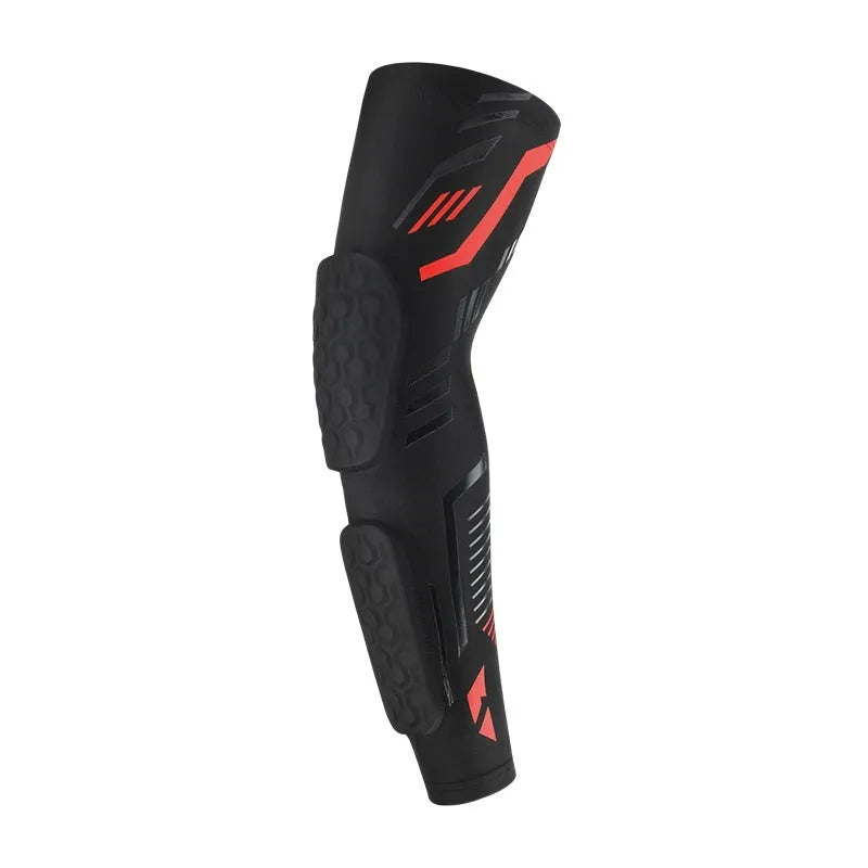 Breathable basketball elbow pad in black and blue colour, size options M L XL XXL