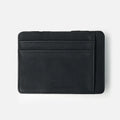 Matte leather Korean-style magic wallet with coin pocket in horizontal square design