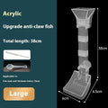 Aquarium feeding tube kit with cleaning brush and feed spoon in 17cm, 28cm, and 38cm sizes.