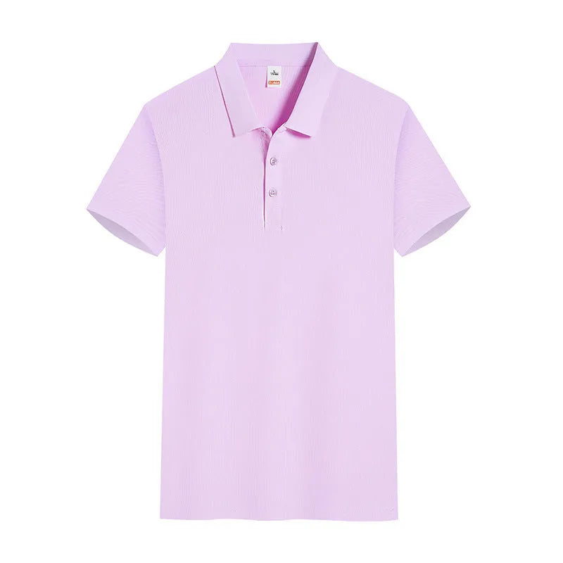 Man wearing a short sleeve cotton t-shirt in a neutral colour, showing the pullover style and fit.