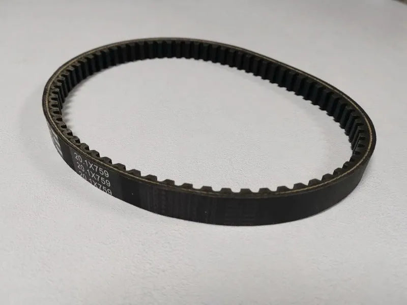 Black drive belt for Guangyang Jili GP110 and Fengli VP110 pedal motorcycles