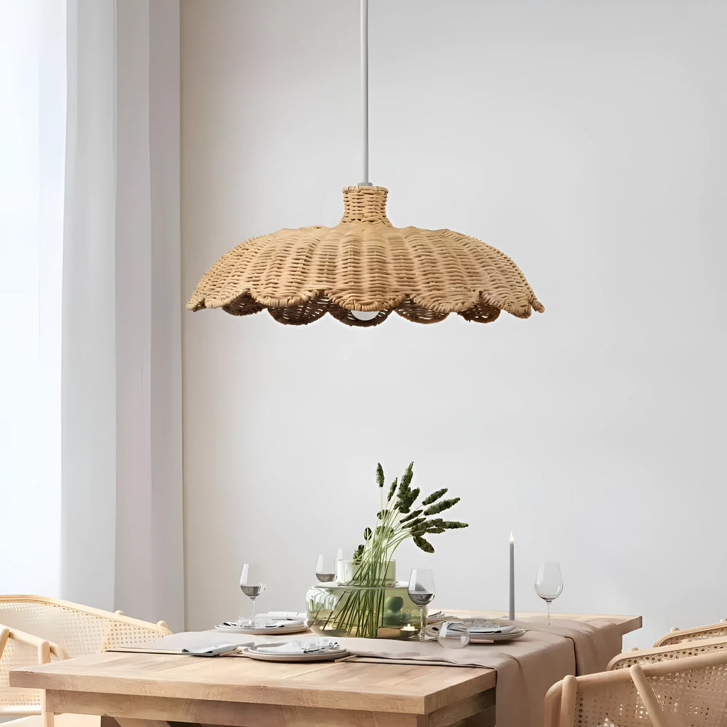 Retro bamboo woven wall lamp, 46x20cm, primary colour rattan finish, Nordic style acrylic light fitting for hotel or homestay