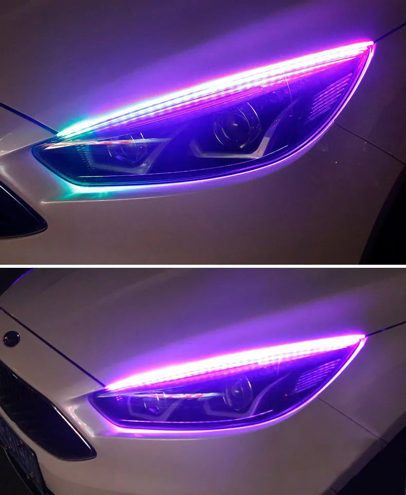 30cm 45cm 60cm RGB LED daytime running light with remote control for GM cars