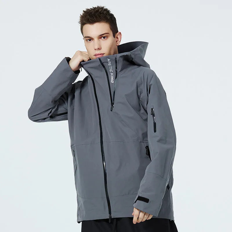 Waterproof windproof ski suit in yellow black grey or liner colours for outdoor winter sports