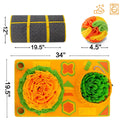 Polar fleece sniffing pad 85x50cm in cushion gift ball colour for interactive dog feeding and mental stimulation