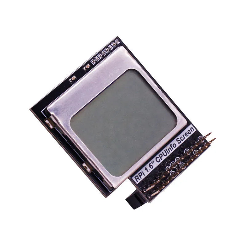 1.6 inch LCD display for Raspberry Pi showing CPU information with a backlight switch.