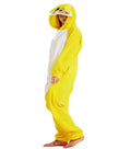 Unisex velvet cartoon rabbit one-piece pajamas in green, pink, purple, yellow, and rose-red colours