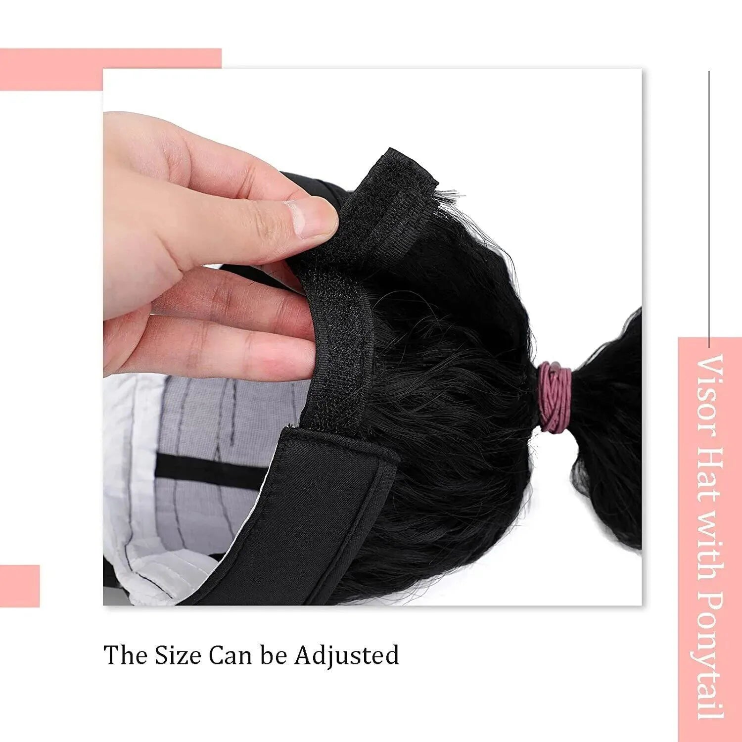 Women's short wavy roll hooded wig in domestic silk hair material showing horse tail waves style