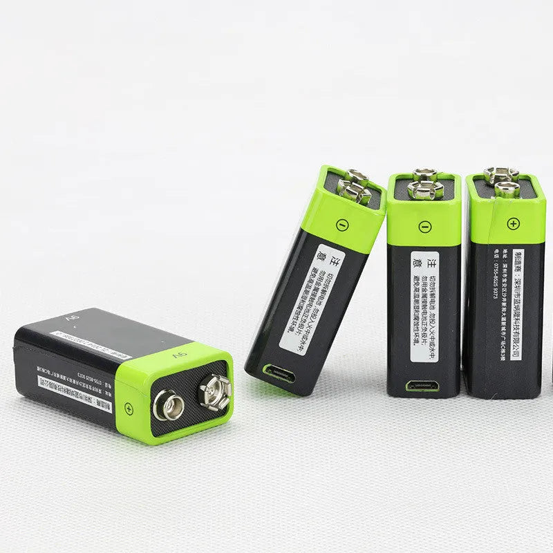 9V rechargeable lithium polymer battery 400mAh for sensors and appliances