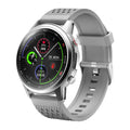 F800 black and silver grey ECG blood pressure sports smart watch on wrist
