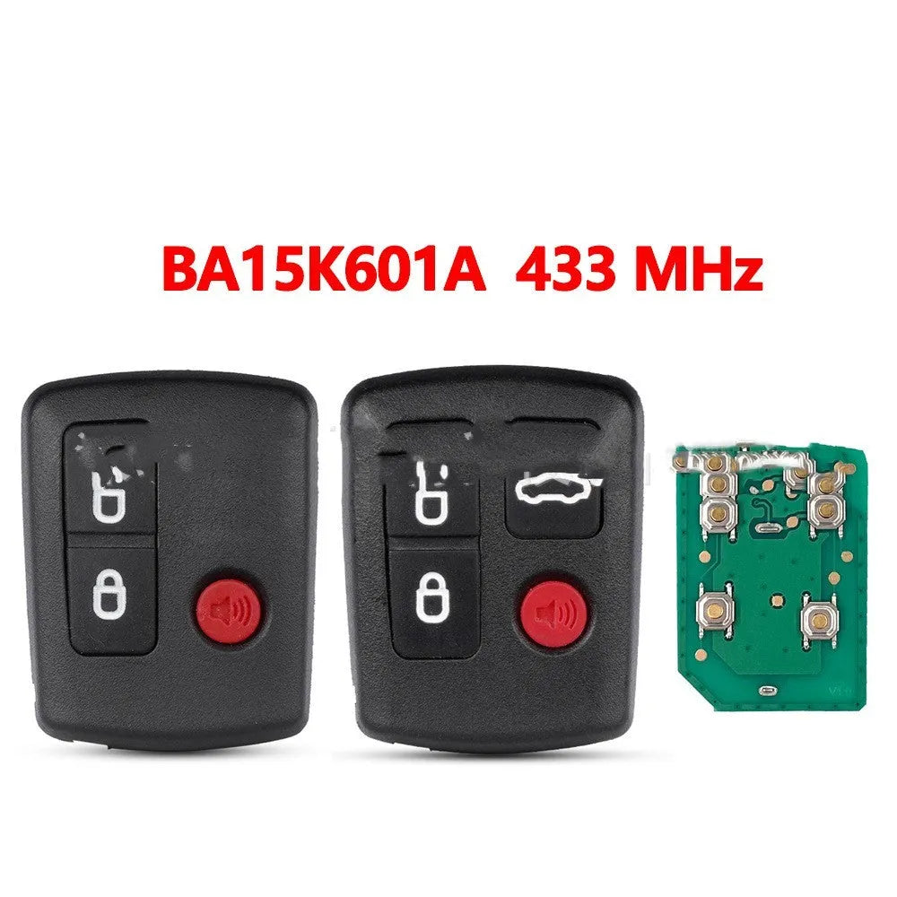 A white ABS plastic replacement shell case for a Ford car remote key fob.