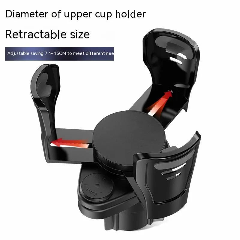 ABS plastic car cup holder modification in carbon fibre or matte black finish