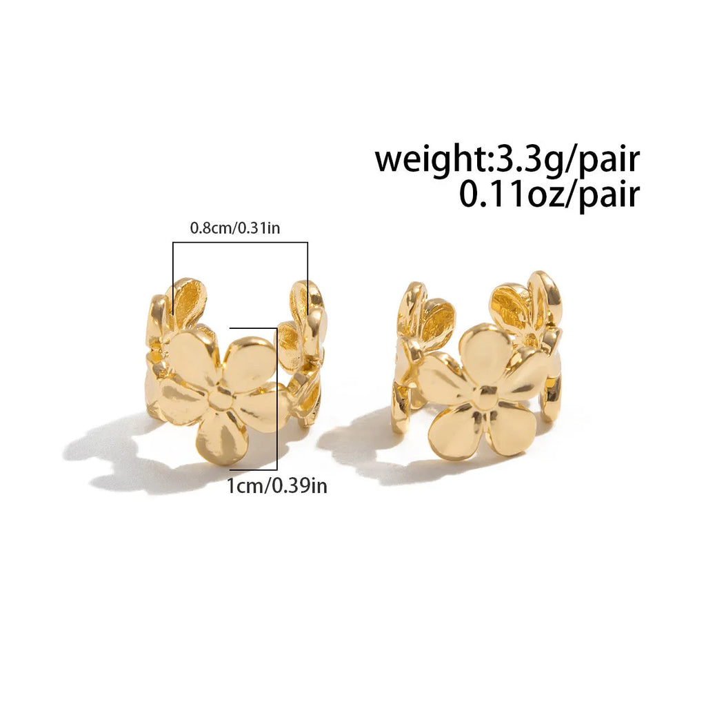 Gold colour starfish and scallop design drop earrings for women.