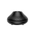 Volcanic flame aroma diffuser with LED lights and water mist emission