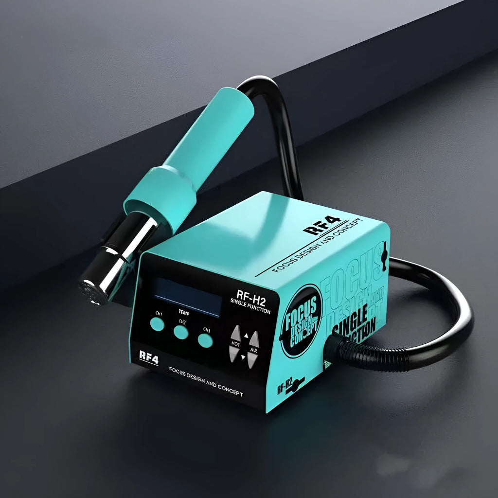RF4H2 digital display hot air gun station with three nozzles for BGA chip repair
