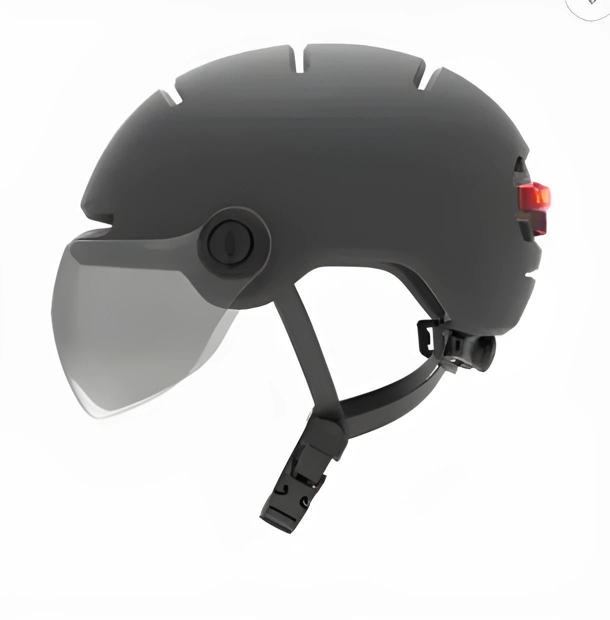 Cycling helmet with integrated LED brake and tail lights in M and L sizes