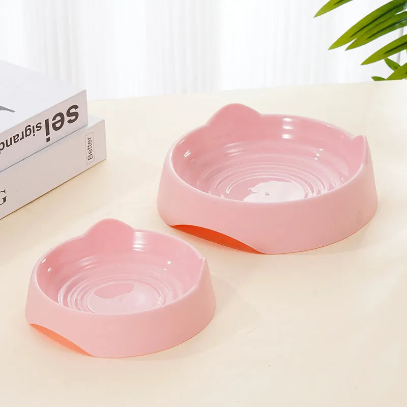 Ceramic slow feeder dog bowl with puzzle maze design in blue, green, or pink colour for fast-eating dogs