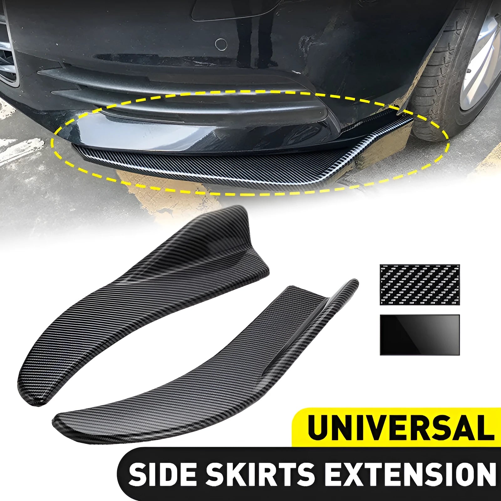 440mm carbon fibre pattern deflector shovel for General Motors vehicle front and rear installation