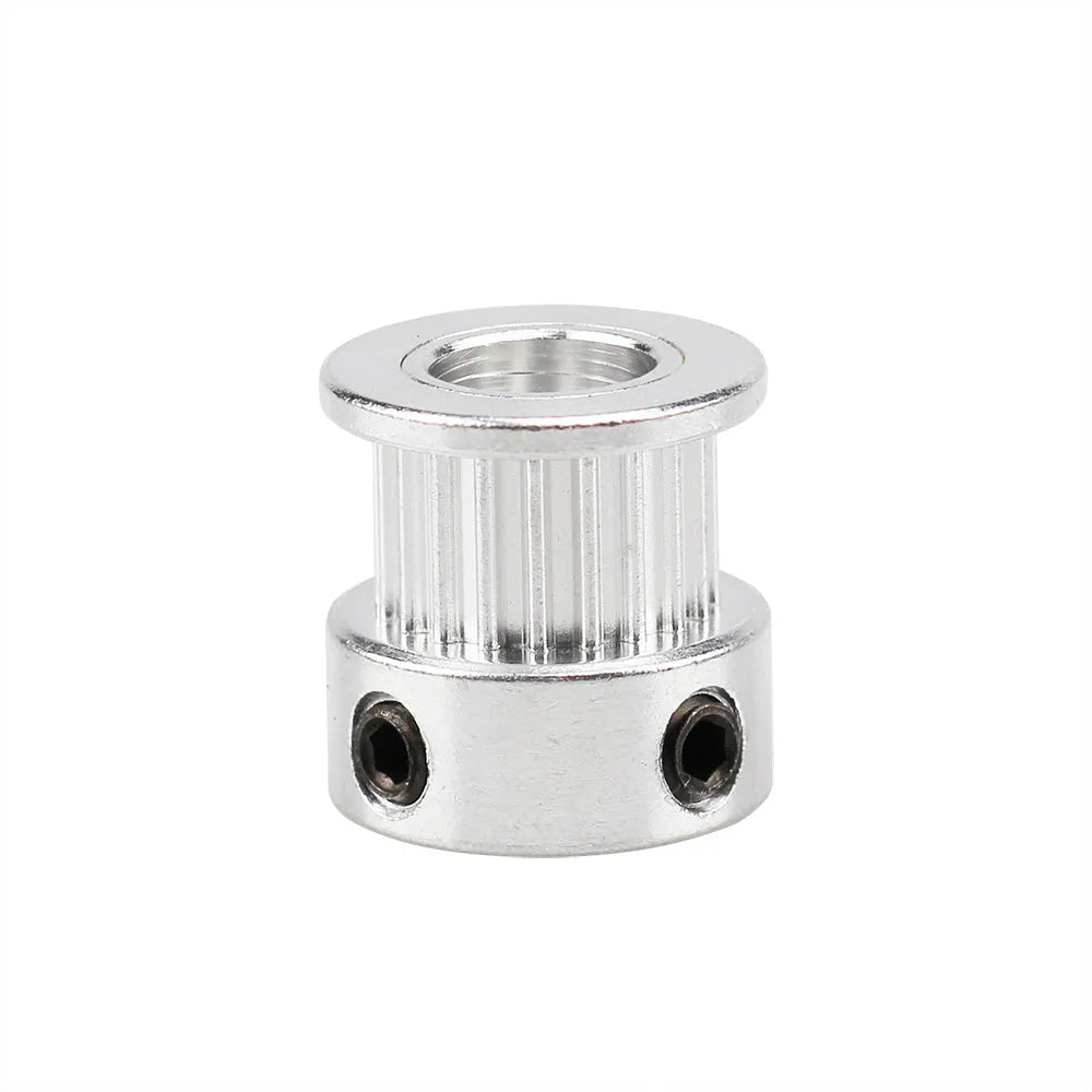 White stainless steel 2GT timing belt pulley 20 tooth 8mm bore for 3D printer extrusion gear