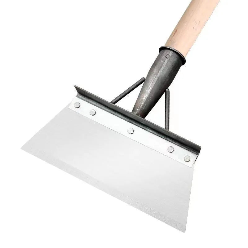 Manganese steel thickened cleaning shovel with tool steel construction in five size options