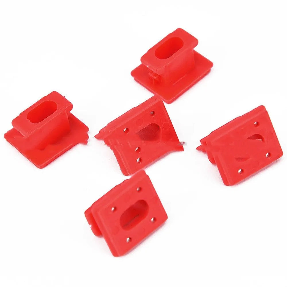 Plastic interior trim panel snap clips for BMW door panels, shown in a set.