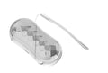 Deformable heart-shaped in-ear wireless Bluetooth headset in white with noise reduction