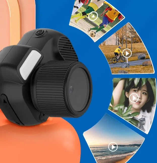 Black Y3000 HD outdoor sports camera with 0.96-inch display screen, shown next to a high-speed TF memory card.