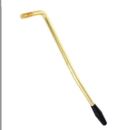 Electric guitar single shake crank tremolo arm with gold, silver, or black finish and 5MM or 6MM thread