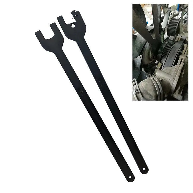 Land Rover fan wrench coupler tool set with 36mm and 40mm alloy steel spanners