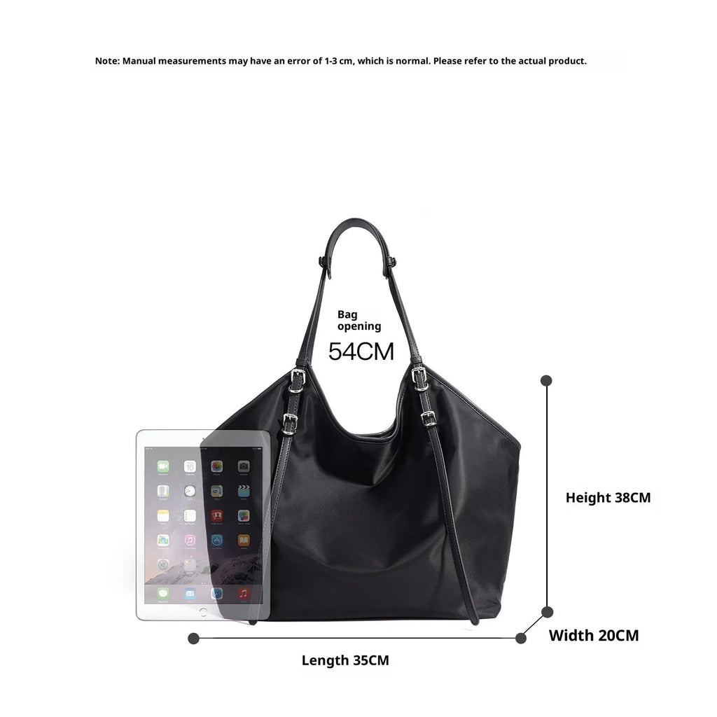 Denim women's patchwork casual crossbody bag shell shape black colour with inner pocket
