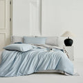 Four-piece cotton bedding set with embroidered quilt cover 200x230, bed sheet 245x250 and pillowcase 48x74