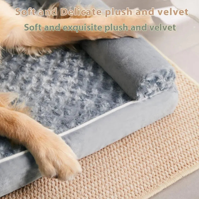 Universal dog kennel mat in light gray or dark gray, thickened cloth, three sizes available.