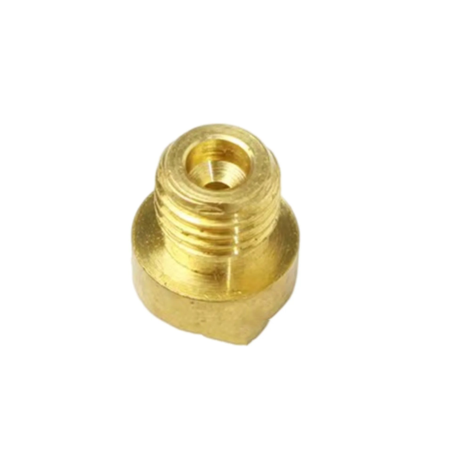 Brass M6 carburetor main jet for Derotto PHBN PHVA, size markings visible