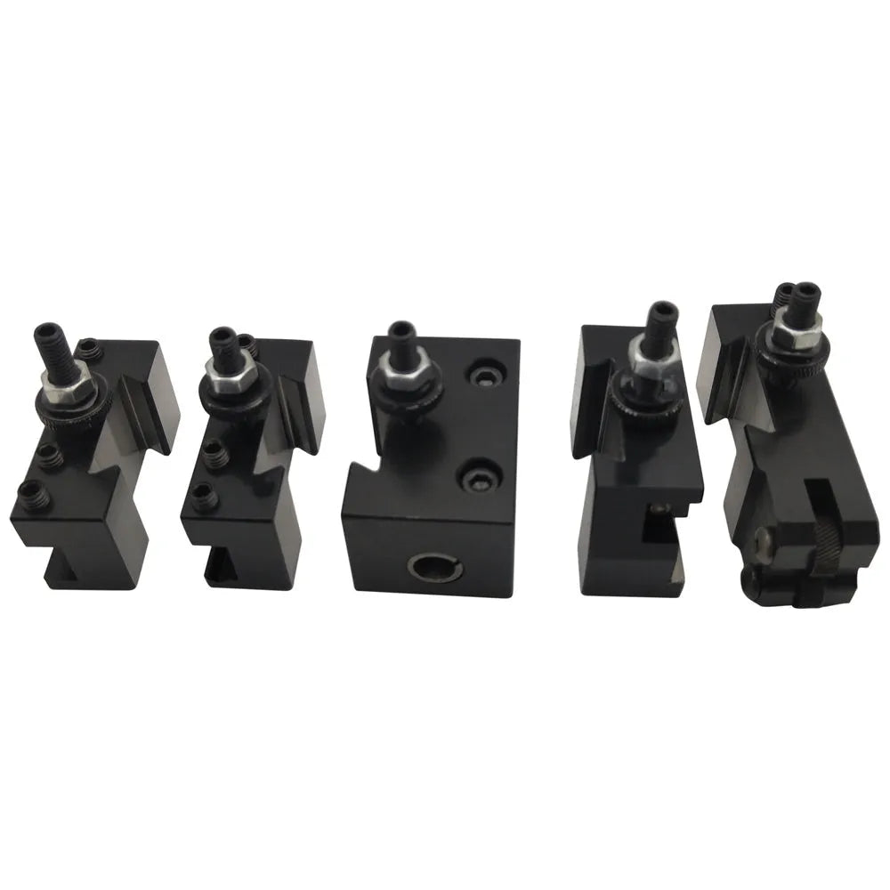 Machifit 250-000 wedge-type steel quick change tool post and holder for a woodworking lathe.
