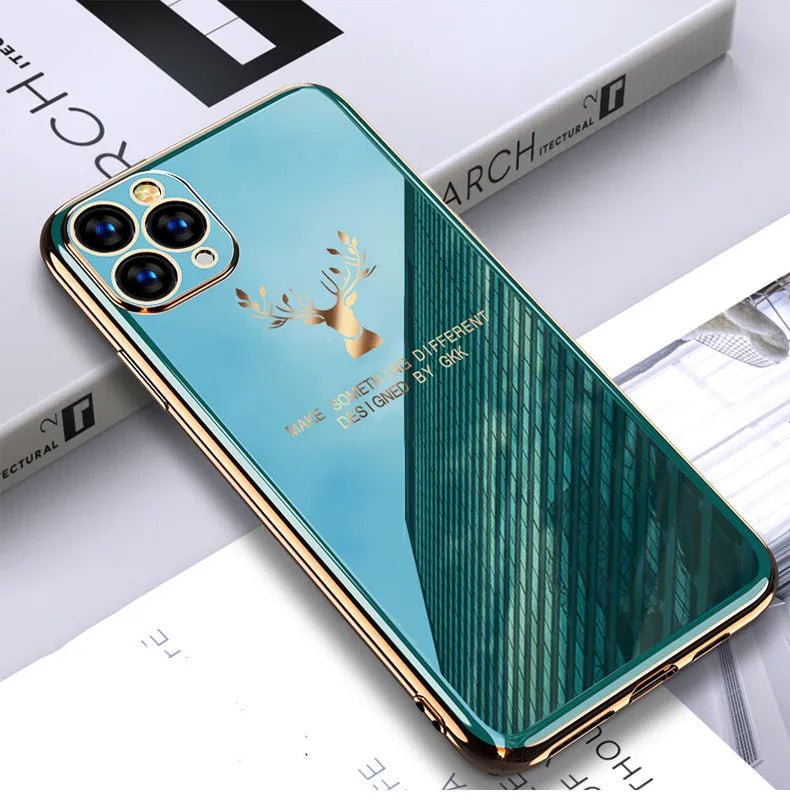Black TPU iPhone back cover case showing full lens protection for the camera module.