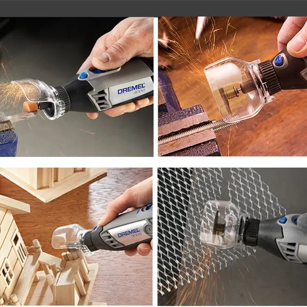 Transparent plastic horn protective cover for Delta sander grinding port