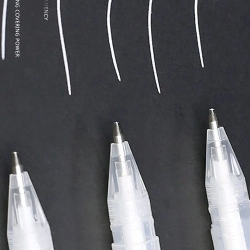 Touchnew black card highlight pen with 0.8mm tip for hand-painted stroke illustration