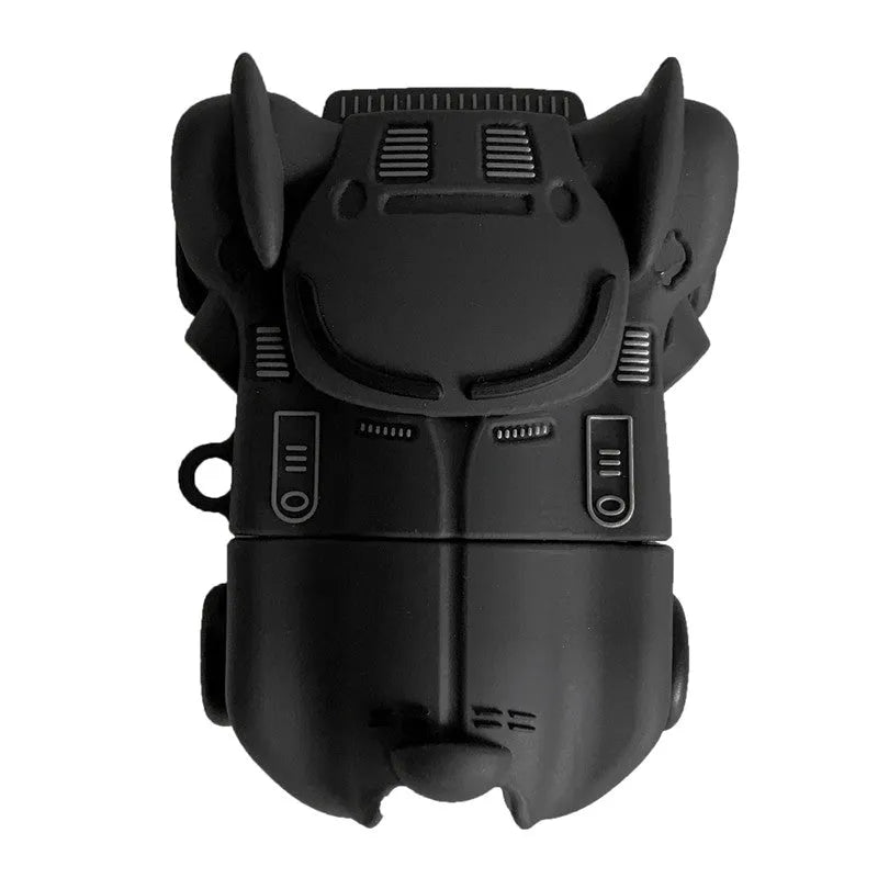 Creative Bat Chariot Bluetooth headset cover in black for AirPods generation 2 case