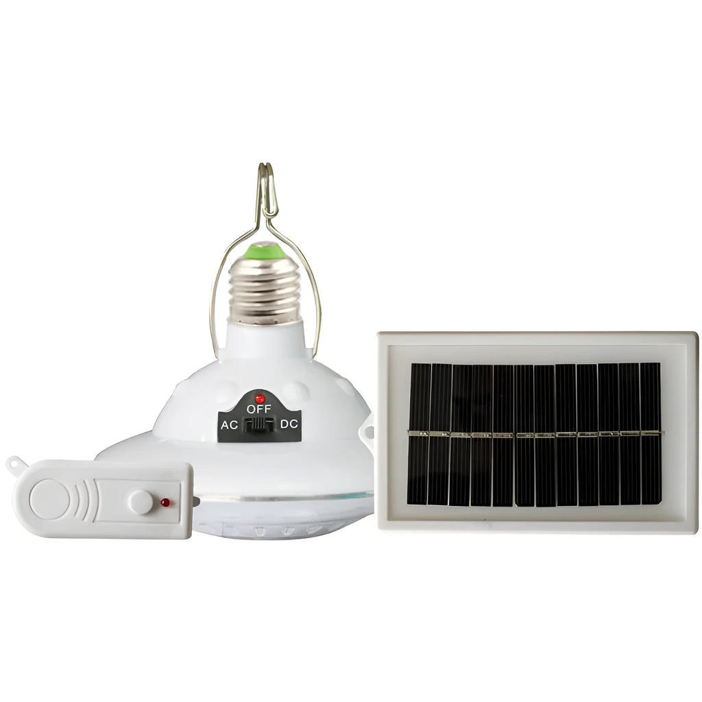 Solar-powered camping LED lights with 10W polysilicon panel, 4V/1000mAh lithium battery, 22 straw hat beads, 3m wire, white