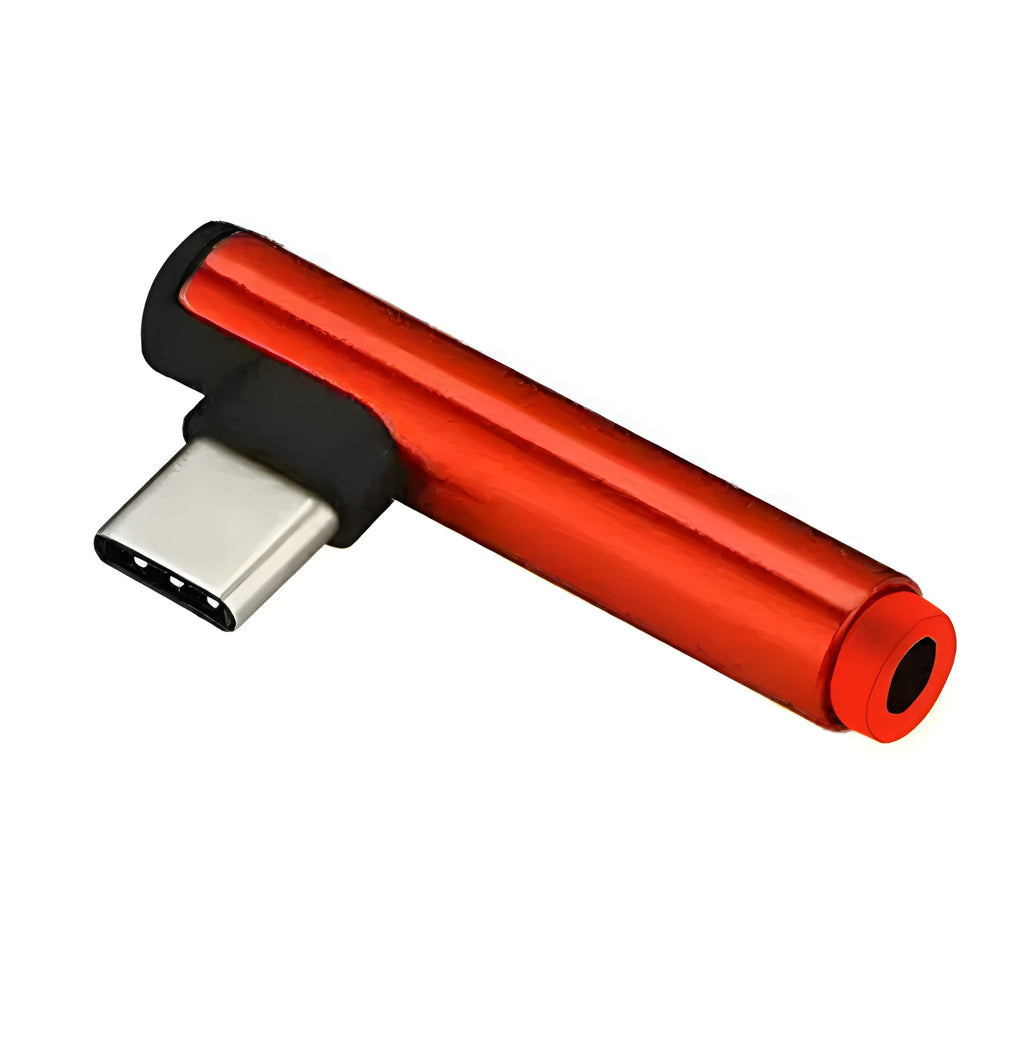 Aluminium alloy Type-C audio charging adapter in five colour options