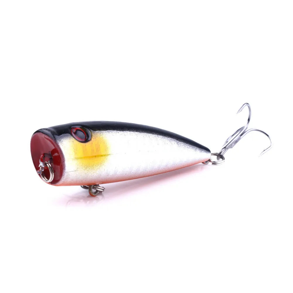 Pack of 5 freshwater fishing embryonic baits in ABS plastic, 7cm long with 9g weight and 6# hook